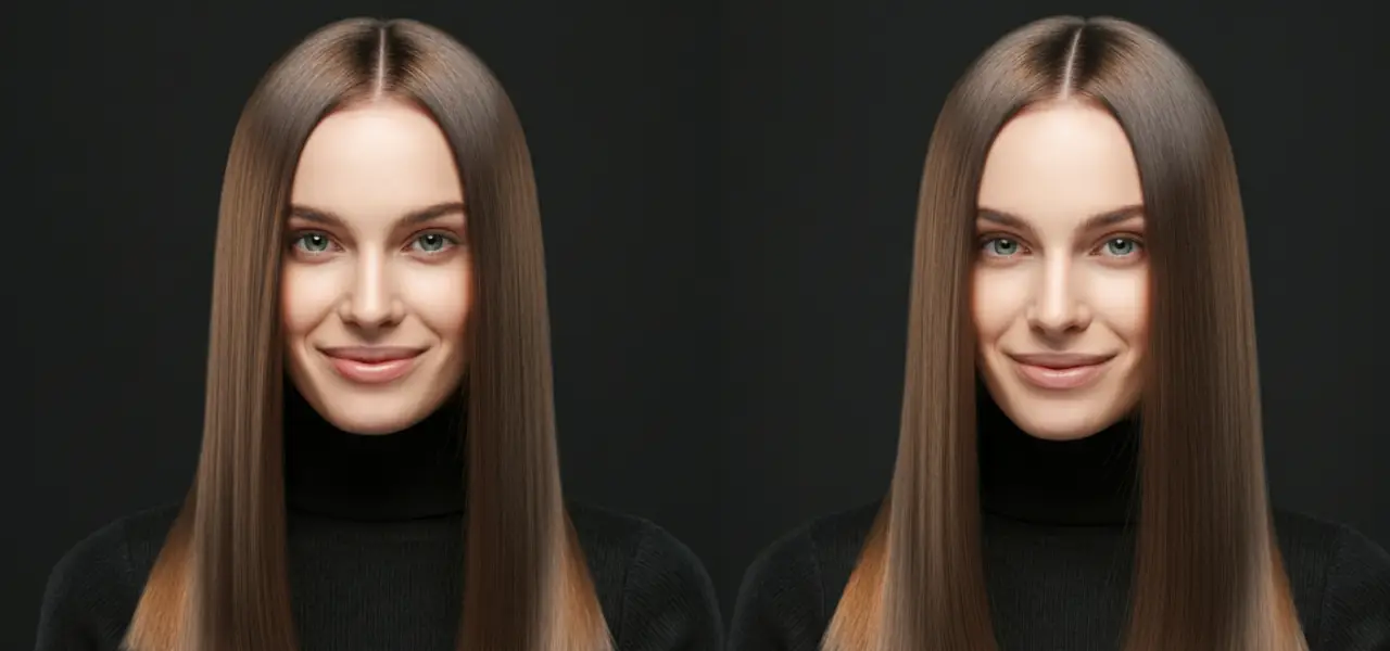 "Models showing how hair length and thickness affect the average cost of hair dye at salon."