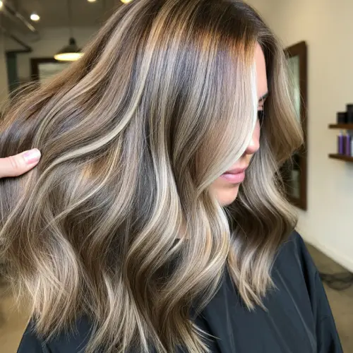 Natural-Looking Highlights | Balayage hair color Capelli salon Dallas