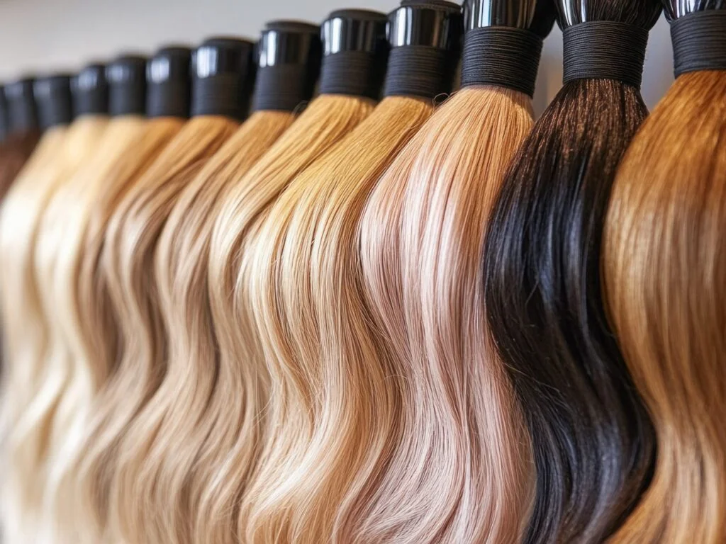 Volume weft hair extensions at Capelli Salon Dallas